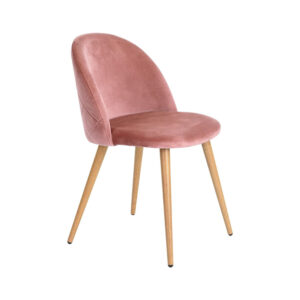 UPHOLSTERED VELVET ARMLESS DINING CHAIR