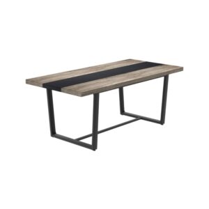 MODERN FARMHOUSE WOOD TOP KITCHEN TABLE