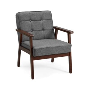 RUBBERWOOD CHAIR WITH SPONGE FOAM PADDING